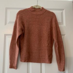Nordstrom pink mock neck sweater xs